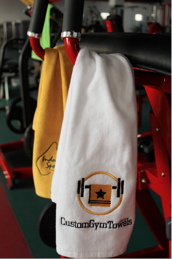 Low Price Advertising Gym Towels with custom embroidery logo custom