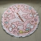 wholesale customized pink microfiber sand free  printed round beach towels with tassels supplier