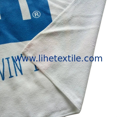 Private label soft quick dry beach towel serviette de plage custom 100% polyester microfiber disperse print beach towels