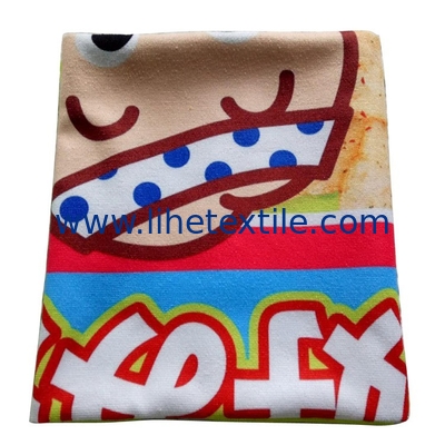 Lovely cartoon printed 70*140 cm quick drying light weight printed microfiber beach towel