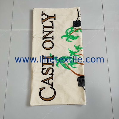 Promotional Big 100% Cotton Custom Digital Printed Custom Logo Beach Towel