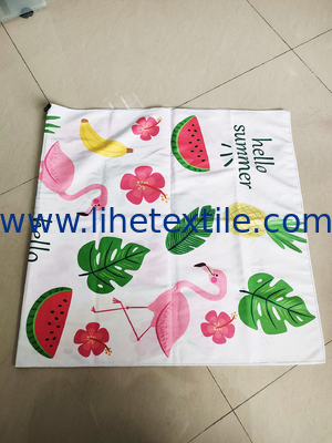 Environmental Friendly Microfiber Suede Custom Flamingo Printed Summer Beach Towel Soft Lightweight Sand Free Beach Towe