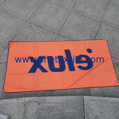 Custom design full printed chamois microfiber suede double side printed beach towel with logo sand free beach towel