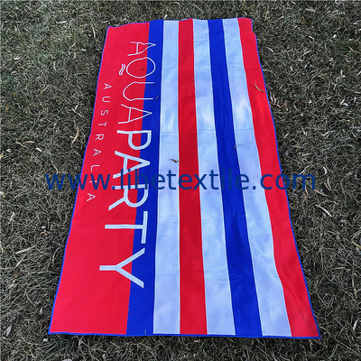 Hot Selling Ultra-absorbent Western Beach Towel Sand Repellant Sustainable Microfiber Waffle Striped Beach Towel