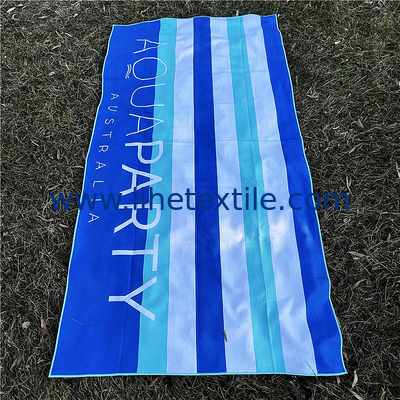 Hot Selling Ultra-absorbent Western Beach Towel Sand Repellant Sustainable Microfiber Waffle Striped Beach Towel
