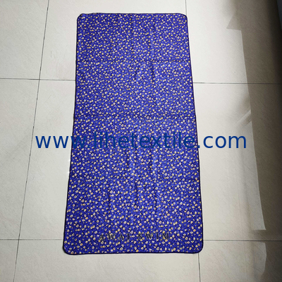 Factory Wholesale Microfiber Sand free purple Beach Towel Custom Logo and flower Double Side printed  Microfiber Ant Bea