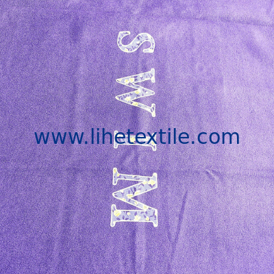 Factory Wholesale Microfiber Sand free purple Beach Towel Custom Logo and flower Double Side printed  Microfiber Ant Bea