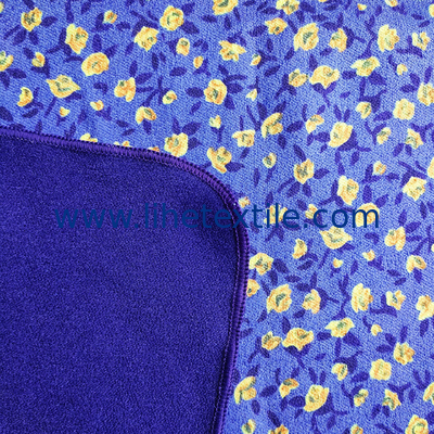 Factory Wholesale Microfiber Sand free purple Beach Towel Custom Logo and flower Double Side printed  Microfiber Ant Bea