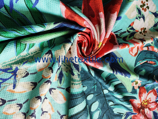 Wholesale printed summer flower recycled beach towels microfiber printed beach towel sand free waffle beach towels