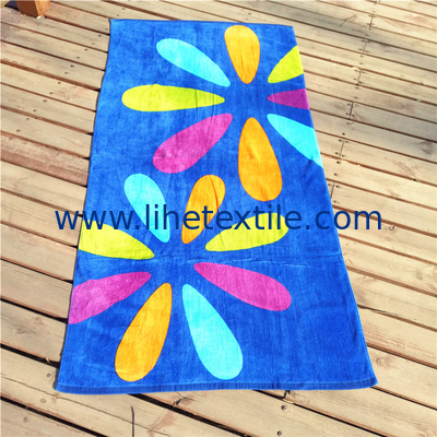 Cotton Colorful Raindrop Beach Towel beach towel custom print