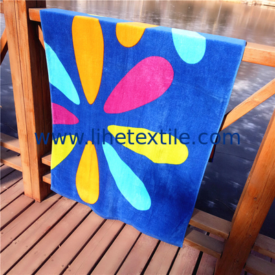 Cotton Colorful Raindrop Beach Towel beach towel custom print