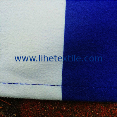 2022 New Design custom blue and white stripe printed microfiber suede beach towel with logo sand free beach towel