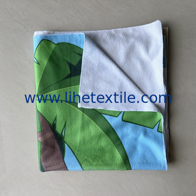 Best selling microfiber printed beach towel soft beach towel Terry beach towel with frog