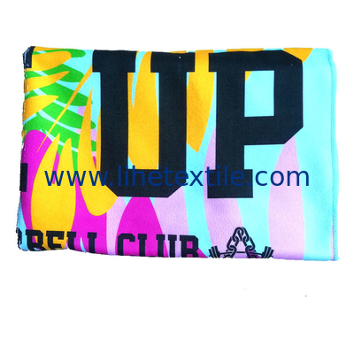 Fashion Quick Drying Sand Proof Beach Towel Microfiber Custom Print Sublimation Design Your Own Logo