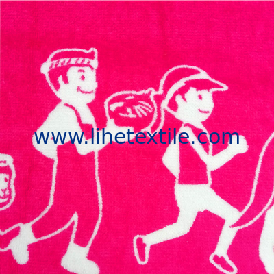 Wholesale custom 100% cotton large pink beach towel with logo printed luxury designer beach towel