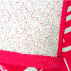 Wholesale custom 100% cotton large pink beach towel with logo printed luxury designer beach towel