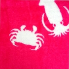 Wholesale custom 100% cotton large pink beach towel with logo printed luxury designer beach towel