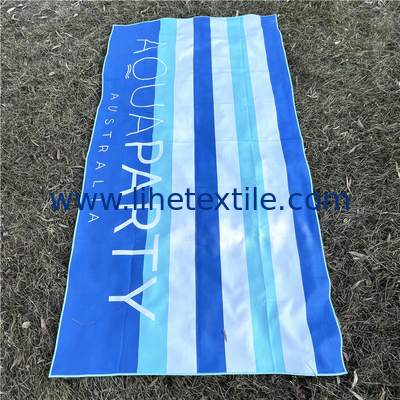 Wholesale Price Custom Print Sand Free Waffle Microfiber Beach Towel with Logo