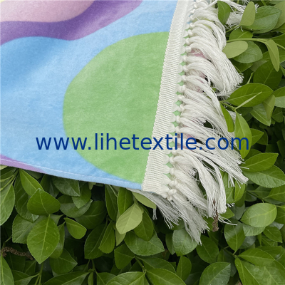 Hight Quality Large cotton beach towels for beach rainbows Beach Towels with Tassels