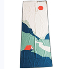 Custom Printed Microfiber Suede Beach Towel Portable Travel With Beach Bag Fast Drying Sublimation Beach Towel