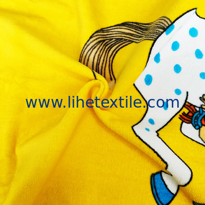 For Kids Custom Logo Digital Reactive Printing Terry Cotton Character Cartoon Bath Beach Towel