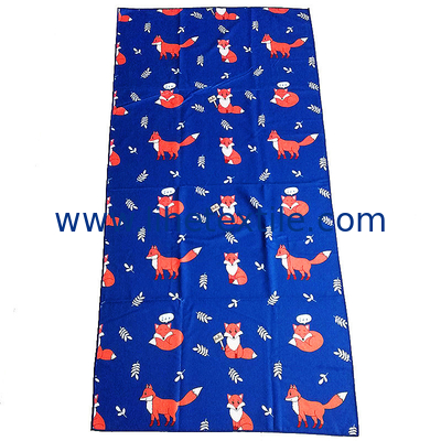 Large customized Sand Proof sublimation digital print Beach Blanket towel blank microfiber beach towel