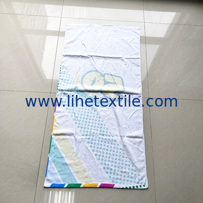 100% Cotton recycled organic oversized beach towels with logo custom print