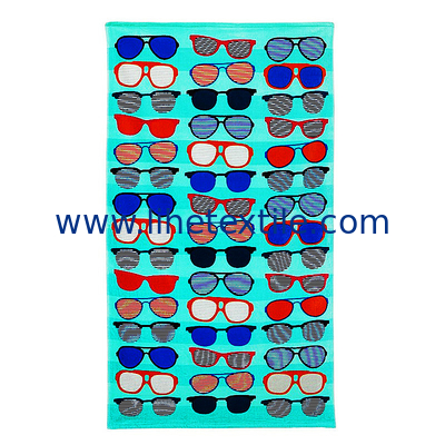 Wholesale Custom 100% Cotton Print Logo Design Sublimated Digital Printed Personalized Cartoon Kids Beach Towels