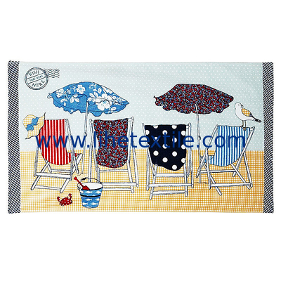 Wholesale Custom 100% Cotton Print Logo Design Sublimated Digital Printed Personalized Cartoon Kids Beach Towels