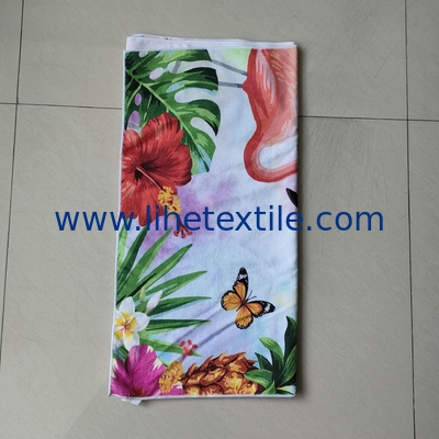 Hot Selling Dry Quickly Printed Microfiber terry Beach Towel With logo custom printed Cheaper Price