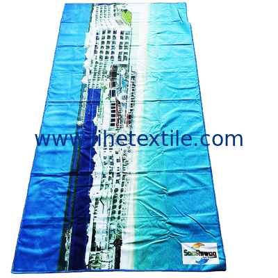 Large customized Sand Proof sublimation digital print Beach Blanket towel blank waterproof material microfiber beach tow