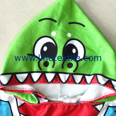 Plain Hooded Beach Towel for Kids - Soft Comfortable Microfiber Toddlers Hooded Towel Poncho for 2-8 Years Children Boys