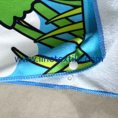 Plain Hooded Beach Towel for Kids - Soft Comfortable Microfiber Toddlers Hooded Towel Poncho for 2-8 Years Children Boys