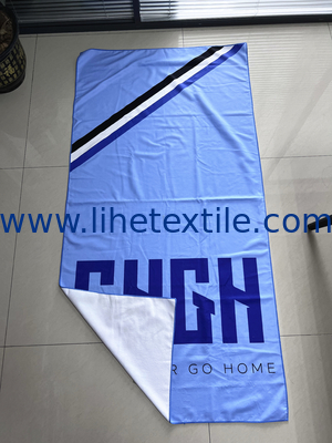 custom beach towel high quality 100% microfiber oversized thick beach towel microfiber beach towel with plastic case