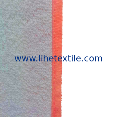 Factory OEM Custom Personalized Logo Reactive Printed 100% Cotton Fabric Pink Rectangle  Oversized Terry Cotton Beach To