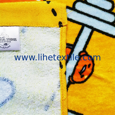For Kids Custom Logo Digital Reactive Printing Character Cartoon Bath Funny Beach Towels