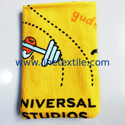 For Kids Custom Logo Digital Reactive Printing Character Cartoon Bath Funny Beach Towels