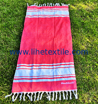 High Quality Hot Sale Sand Proof 100% Cotton Soft Custom Hammam Fouta Turkish Beach Towel