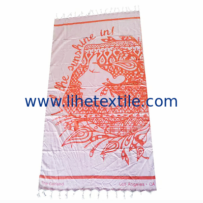 100% Cotton Solid Color Peshtemal with Tassels  Jacquard Turkish Beach Towel