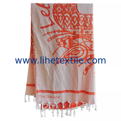 100% Cotton Solid Color Peshtemal with Tassels  Jacquard Turkish Beach Towel