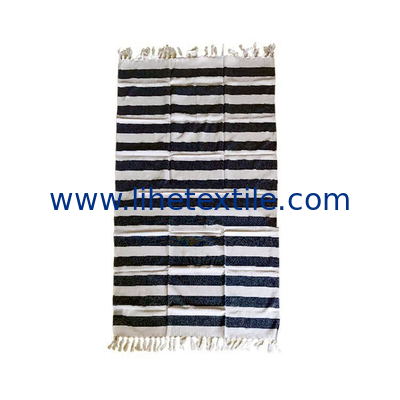 Stock Custom Printed Jacquard Stripe Microfiber Bath Towel Sand Free Turkish Beach Towel With Tassel Cotton Turkish Beac