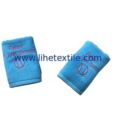 Wholesale custom all colors gym towel 100% cotton woven embroidery logo sport gym towel