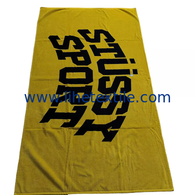 High Quality 100% Cotton Luxury Heavy custom jacquard beach towel