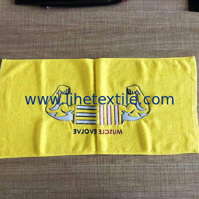 Custom Strong Water Absorption Embroidered Sublimated Gym Towels Custom Logo 100% Cotton Sport Towel