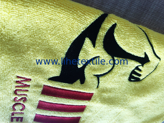 Custom Strong Water Absorption Embroidered Sublimated Gym Towels Custom Logo 100% Cotton Sport Towel