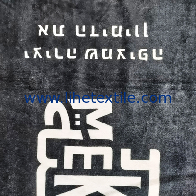 Wholesale custom 100% cotton large beach towel with logo printed luxury designer beach towel