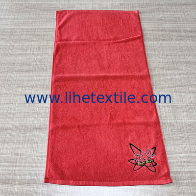 embroidered China Suppliers custom logo 100%cotton sport rally gym towel