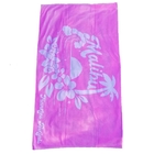 Wholesale 100% cotton velour custom design pink beach towel large over sized jacquard logo beach towel