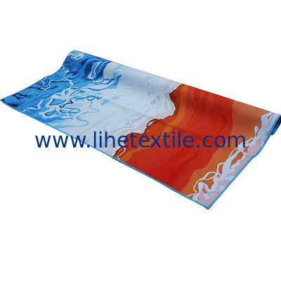 High Quality Suede Microfiber Two Side Double Printed Beach Towel Quick Dry Beach towel