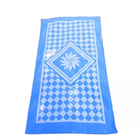 blue Goddess of Sun jacquard beach towel luxury high gsm 100% Cotton soft hawaii sunflower beach towel